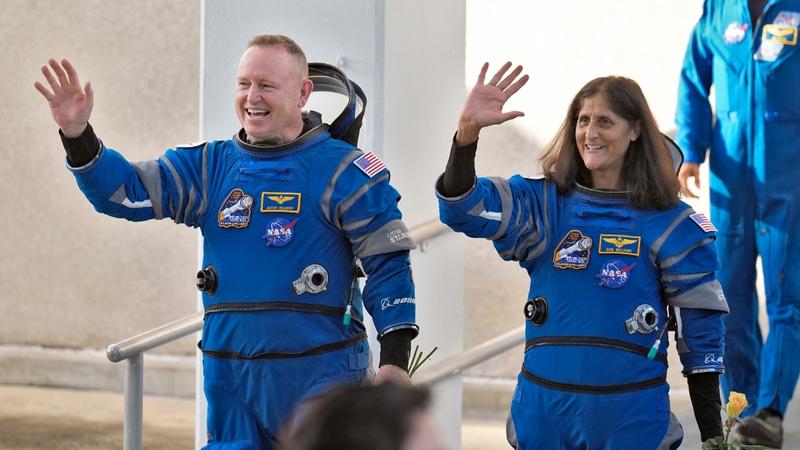 The two astronauts are scheduled to liftoff later today on the Boeing Starliner capsule for a trip to the international space station. 