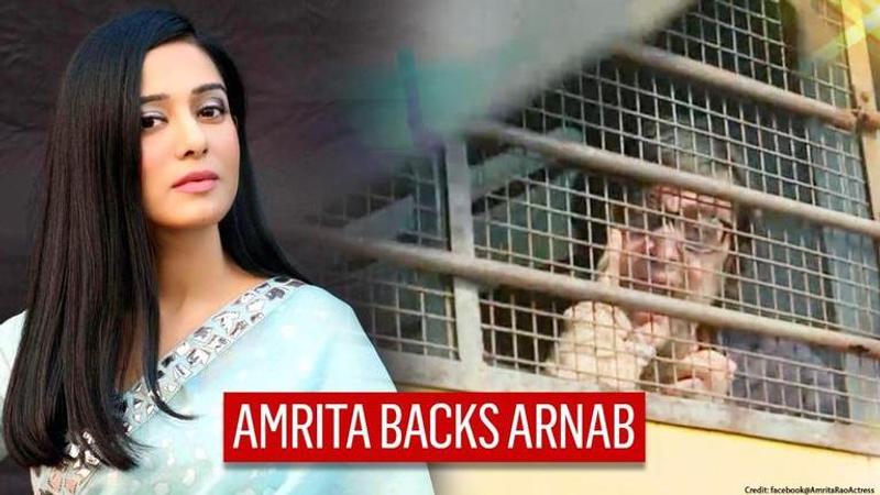 Amrita Rao backs Arnab Goswami, makes statement against his harassment in custody