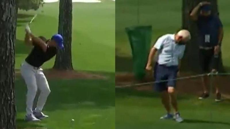 Rory McIlroy hits father