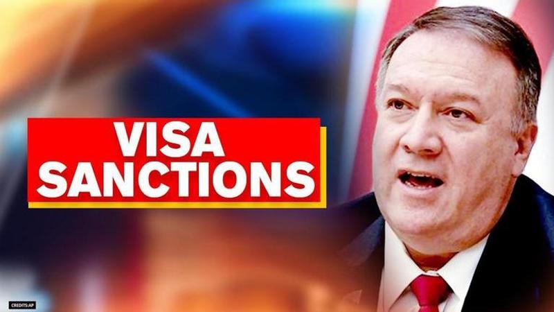 Pompeo announces imposition of Visa restrictions