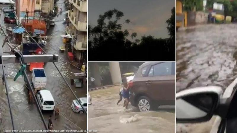 Delhi rains: Netizens splash pictures and videos of sudden downpour on Twitter