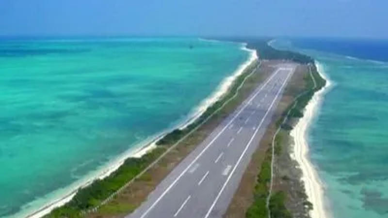 Runway of Agatti Airport 