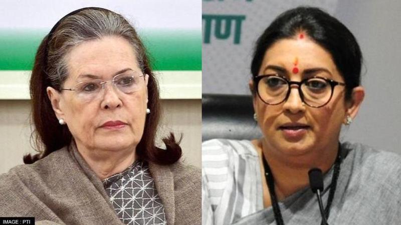 Sonia Gandhi and Smriti Irani