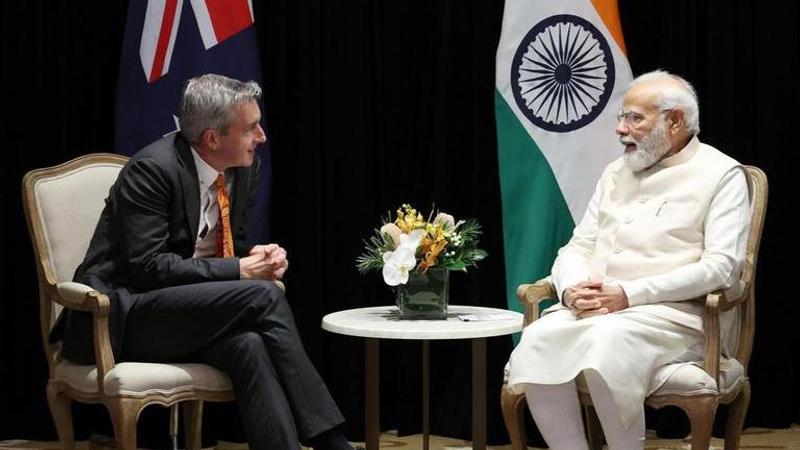 PM Narendra Modi with Australian CEO Paul Schroder