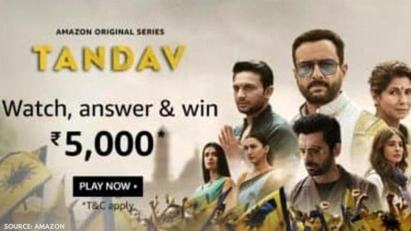 Amazon Tandav Quiz answers