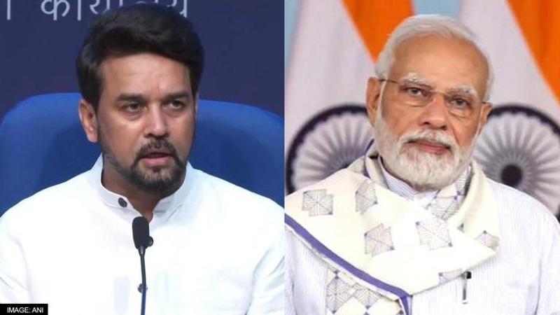 Anurag Thakur and PM Modi