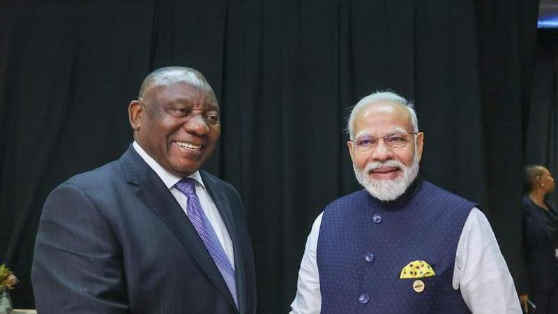 PM Modi and Cyril Ramaphosa