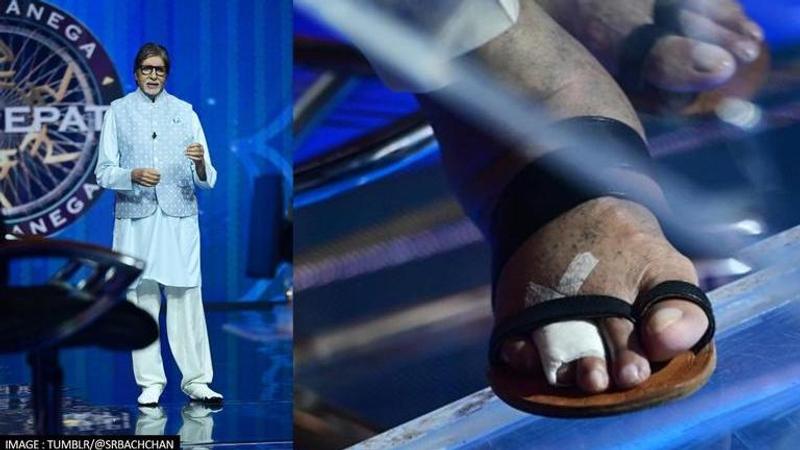 KBC 13, Kaun Banega Crorepati, Amitabh Bachchan, Amitabh Bachchan injures toe