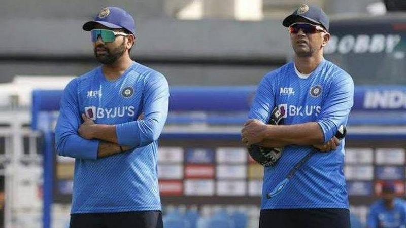 Rohit Sharma and Rahul Dravid