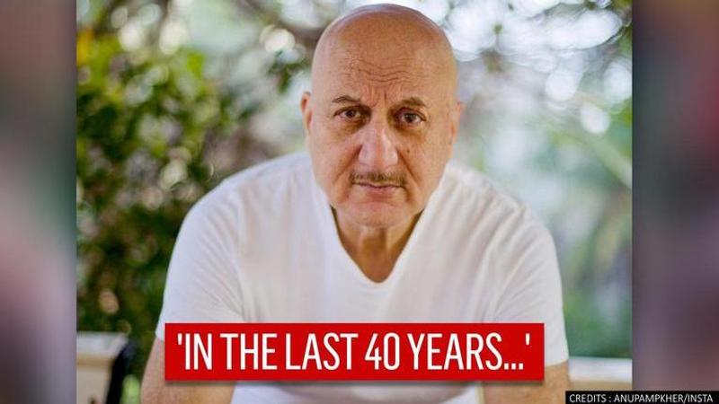 Anupam Kher shares his journey in cinema, recalls arriving in Mumbai with a portfolio pic