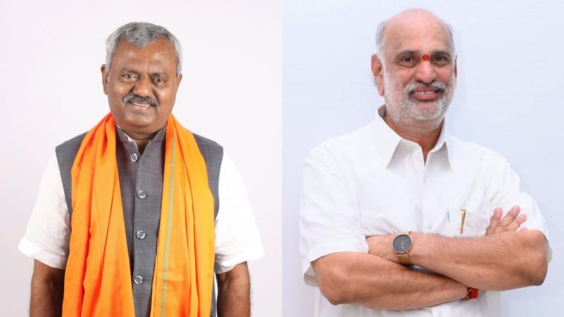 MLAs  S T Somashekar(L) and Shivaram Hebbar(R)