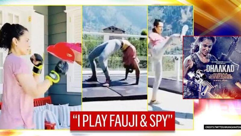 Kangana Ranaut claims '1st ever action heroine' tag in training video, raises 'thali' row