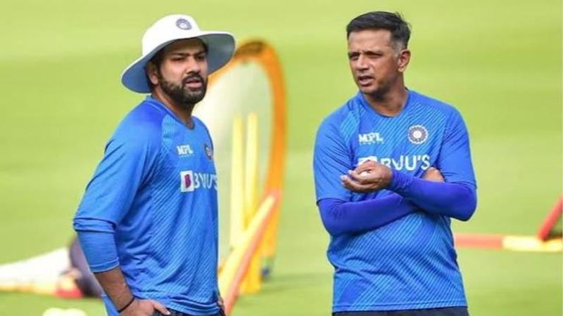 Rahul Dravid and Rohit Sharma