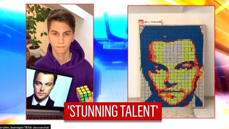 TikTok artist create portrait of Leonardo Di Caprio using Rubik's cube |Watch