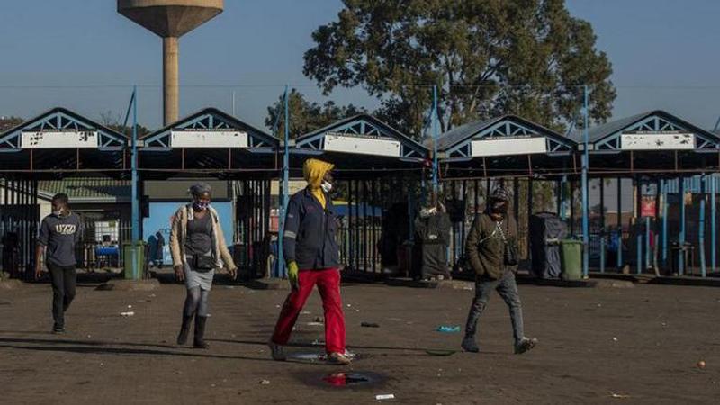 South Africa's minibus taxis go on strike, hitting workers