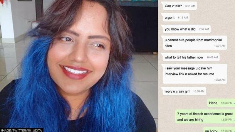 Udita Pal, udita pal, start up owner udita pal, woman goes viral for offering job to martrimonial match