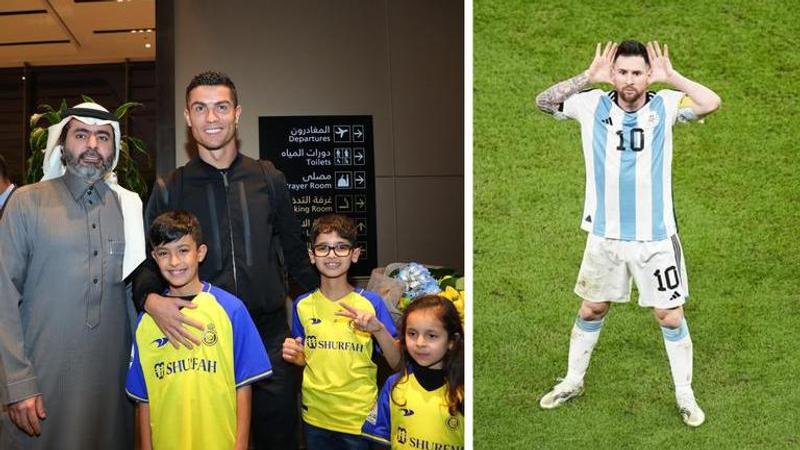 Al Nassr's Cristiano Ronaldo and Lionel Messi