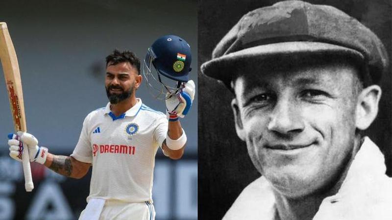 Virat Kohli with his 76th international Test ton equals Sir Don Bradman's legendary record